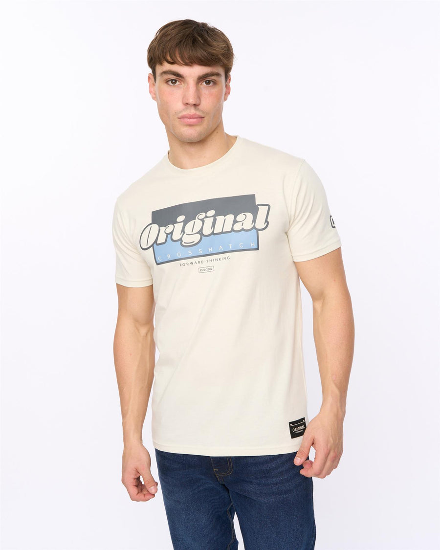 Mens Chevin T-Shirt Off White