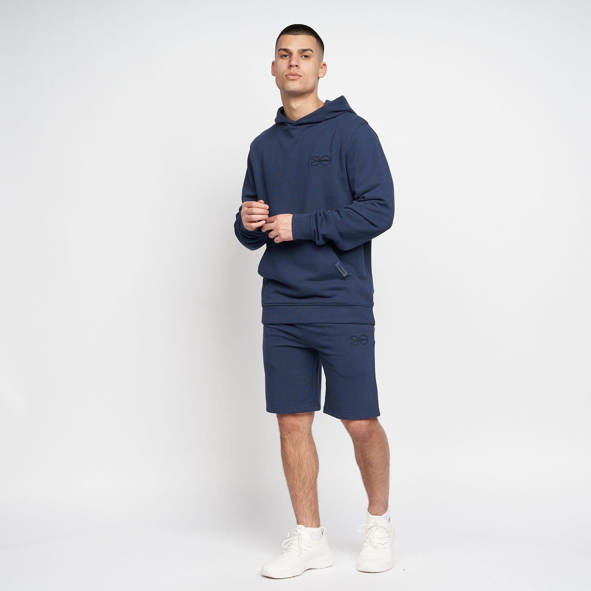 Crosshatch Mens Emmson Hoodie Navy