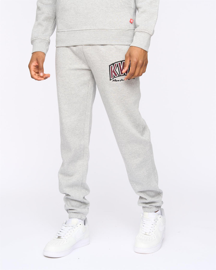 Mens Kingdome Joggers Grey Marl