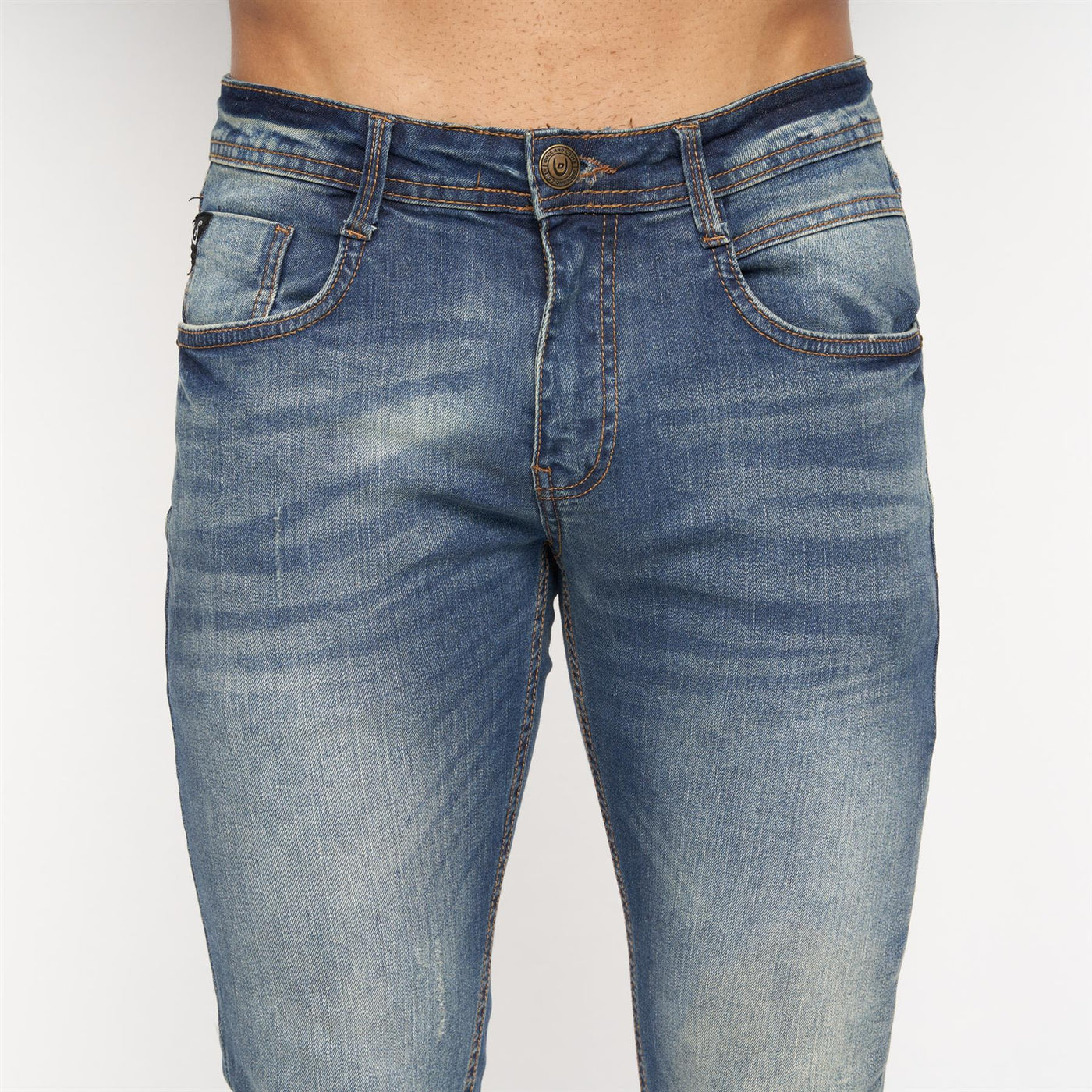 Tranfold Slim Fit Jeans Tinted Blue
