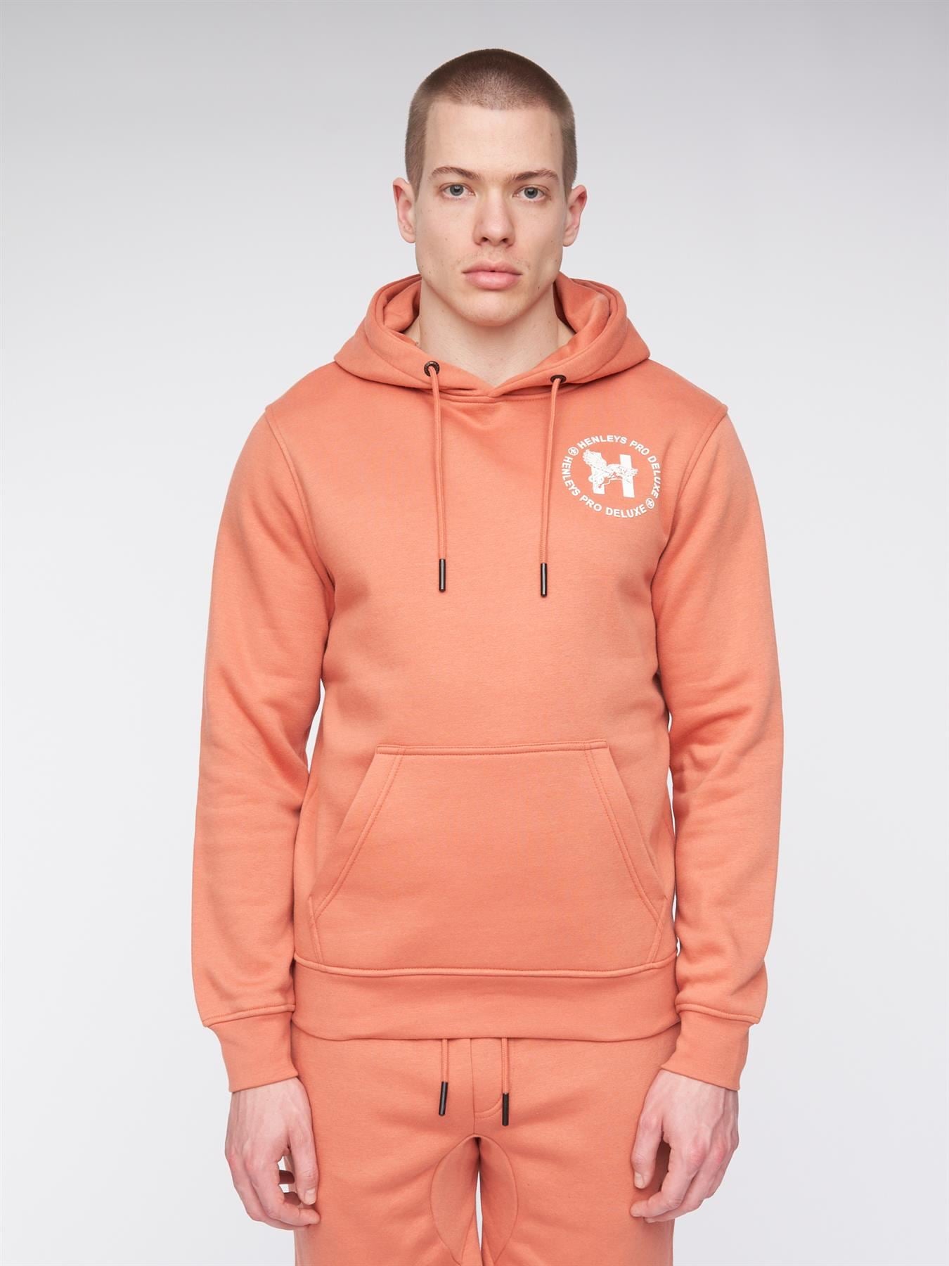 Mens Metafone Hoodie Brick Red