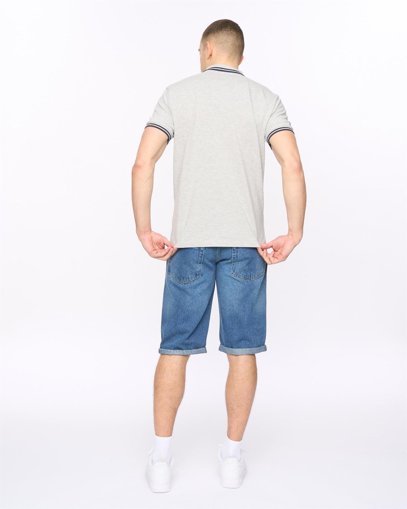 Mens Changra Polo Grey Marl