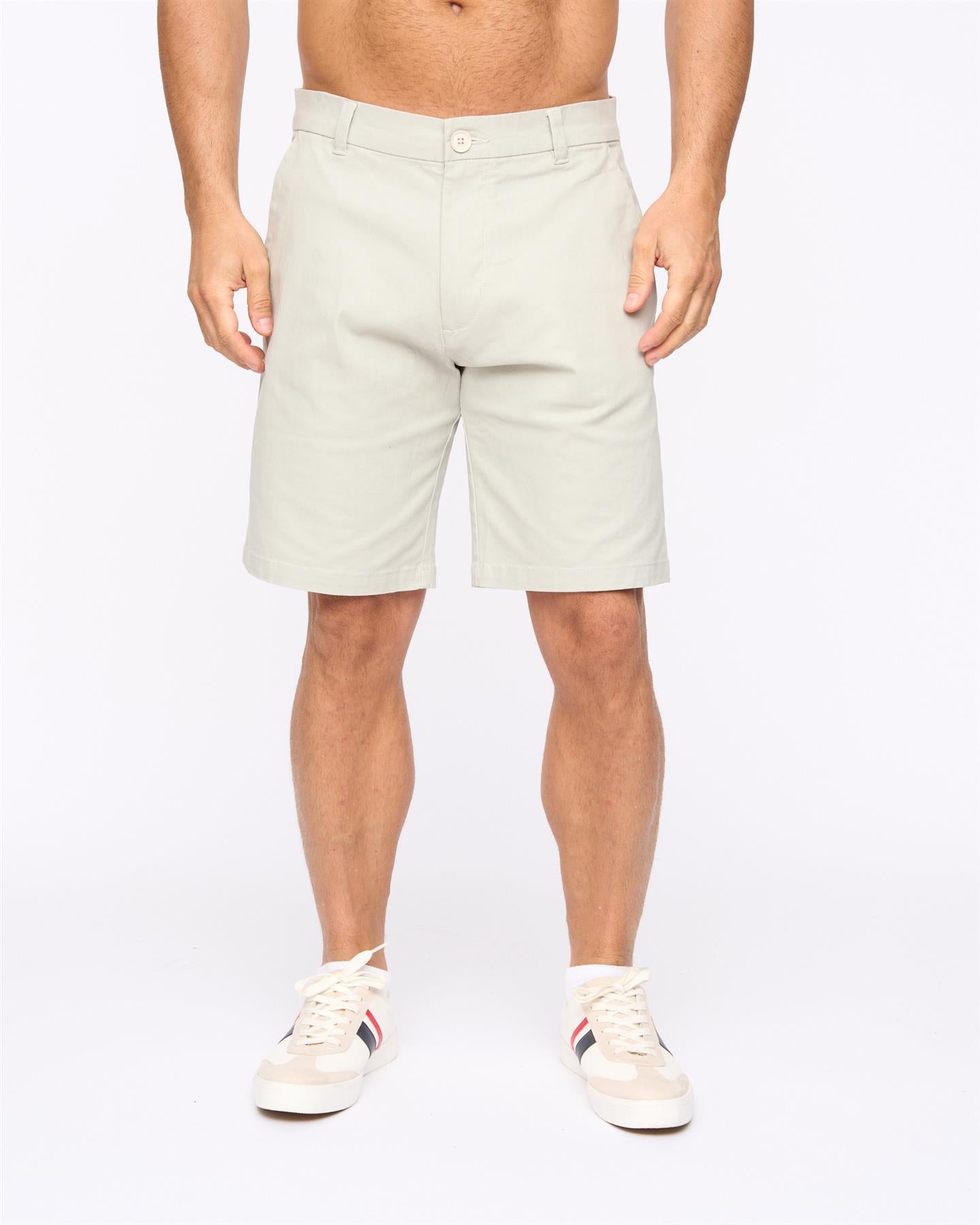Mens Clarksten Chino Shorts Light Grey
