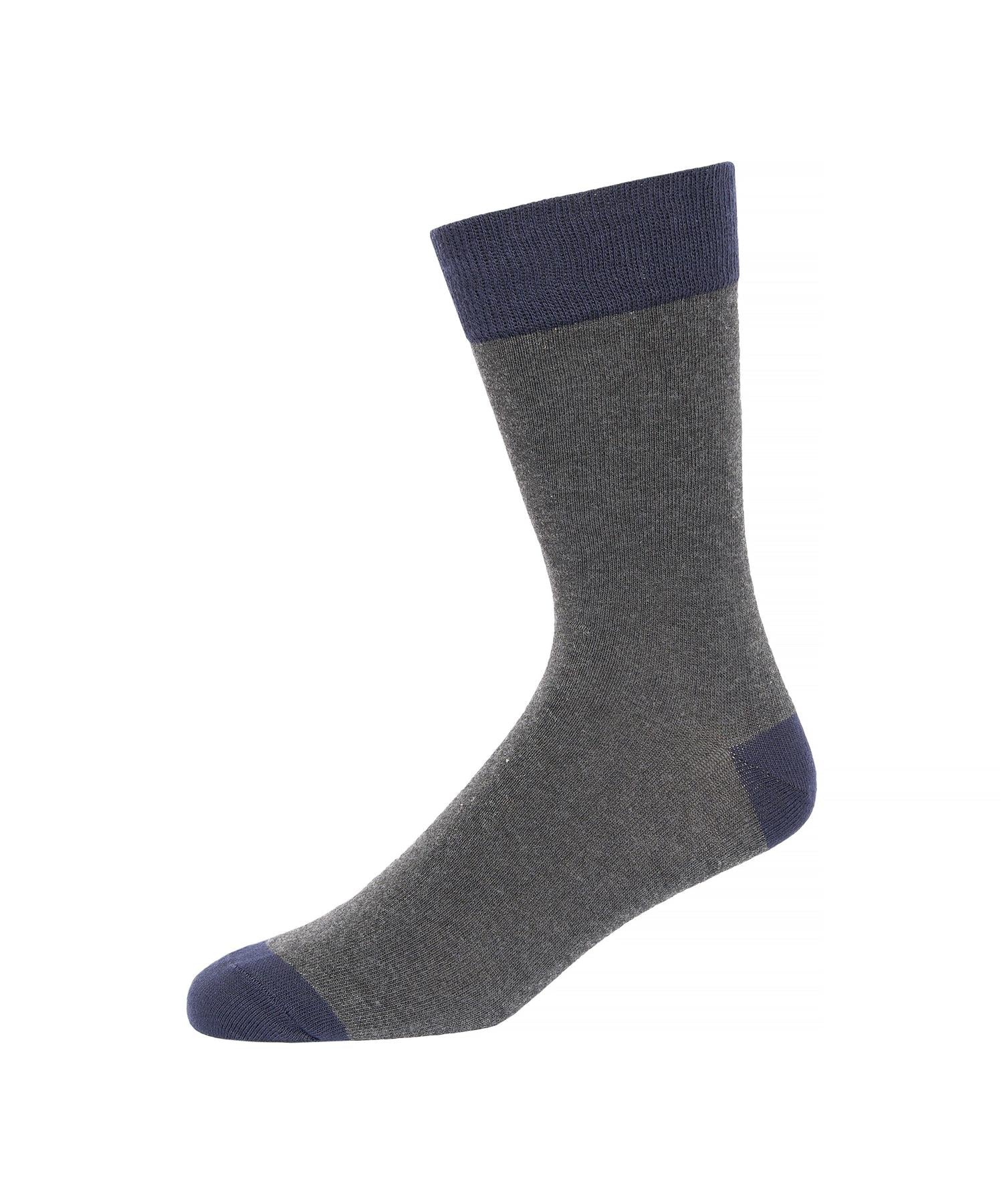 Mens Dot Socks 3pk Marine/Charcoal