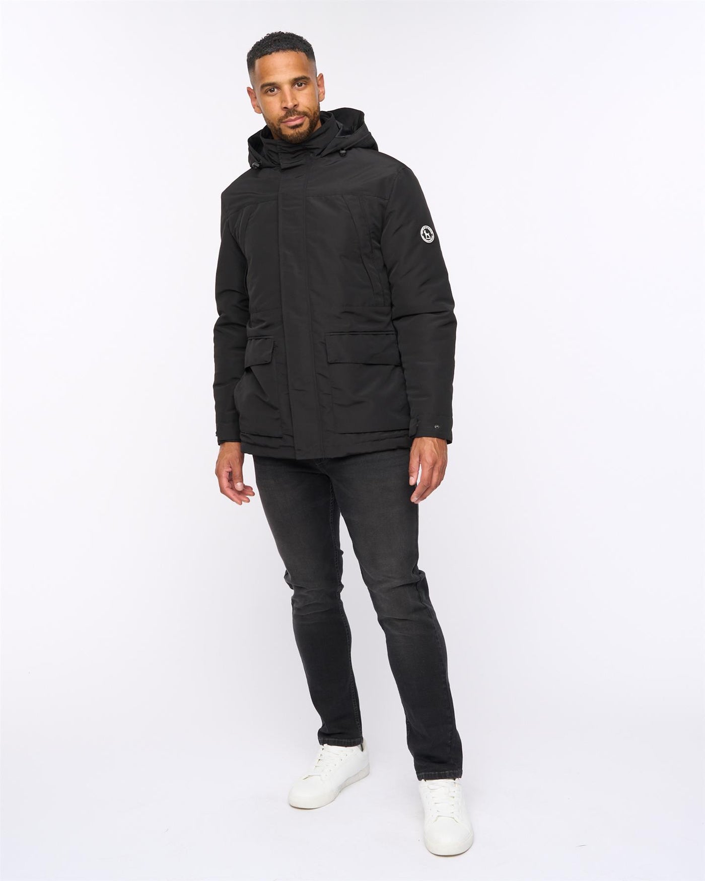 Mens  Winward Double Collar Jacket Black