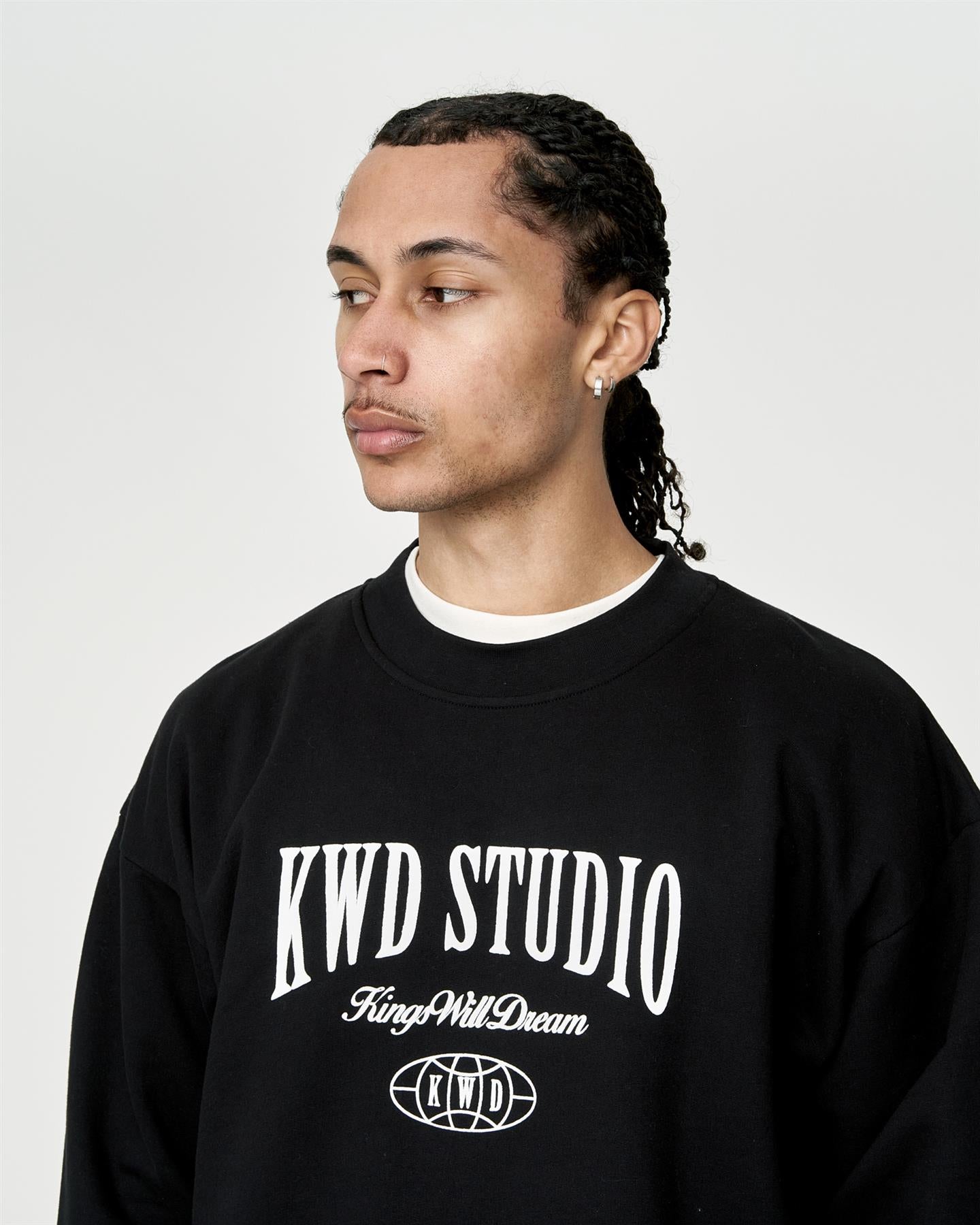 Mens Studio Studios Crew Sweat Black