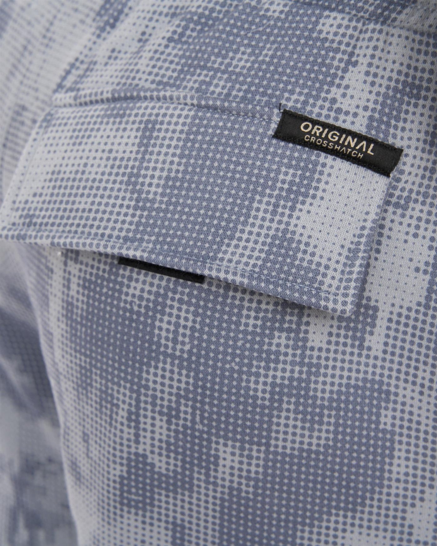 Mens Bardon Camo Cargo Shorts Steel Blue