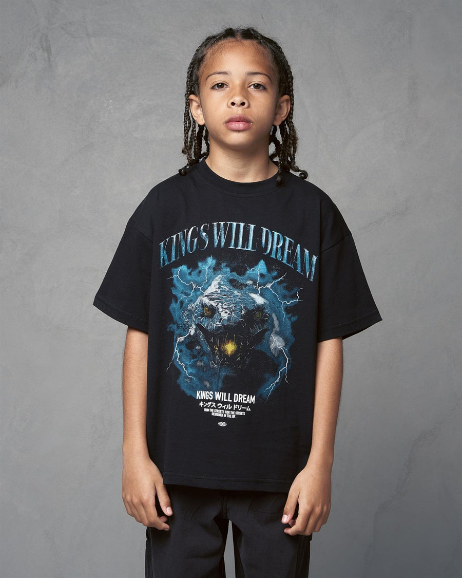 Kids Boys Studio Snake Smile T-Shirt Black