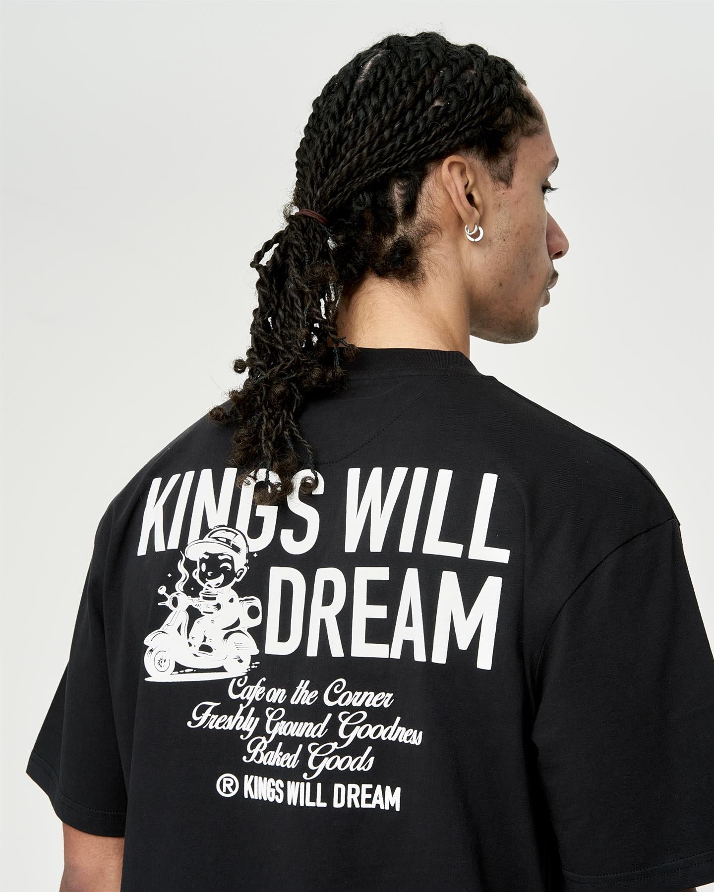 Mens Studio Cafe Boy T-Shirt Black