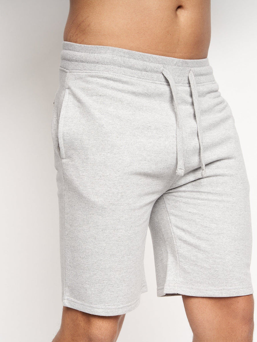 Mens Bengston Jog Shorts Grey Marl