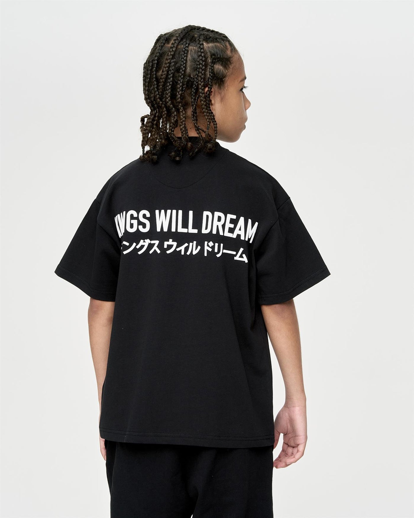 Kids Boys Studio Duo Line T-Shirt Black