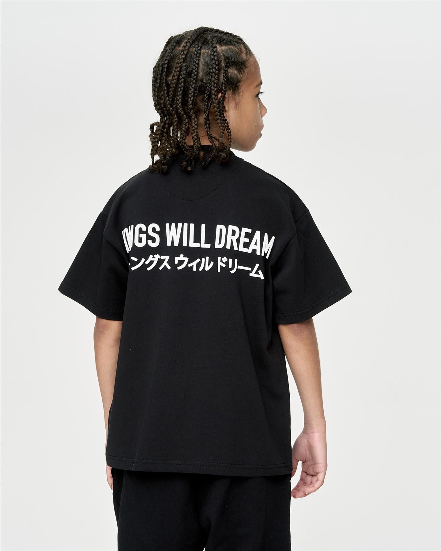 Kids Boys Studio Duo Line T-Shirt Black