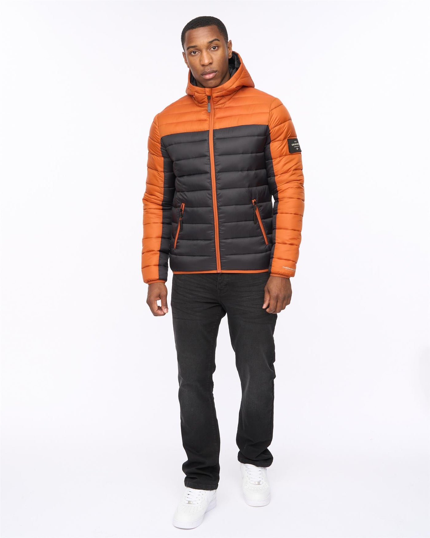 Mens Velopment Jacket Burnt Orange