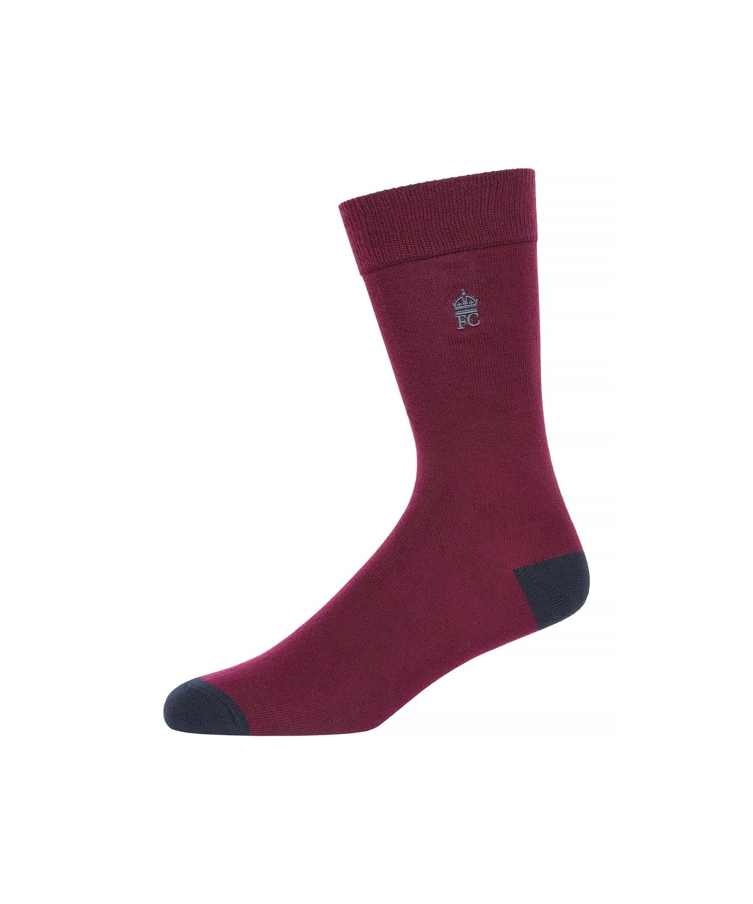 Mens Dot Socks 3pk Marine/Chateaux