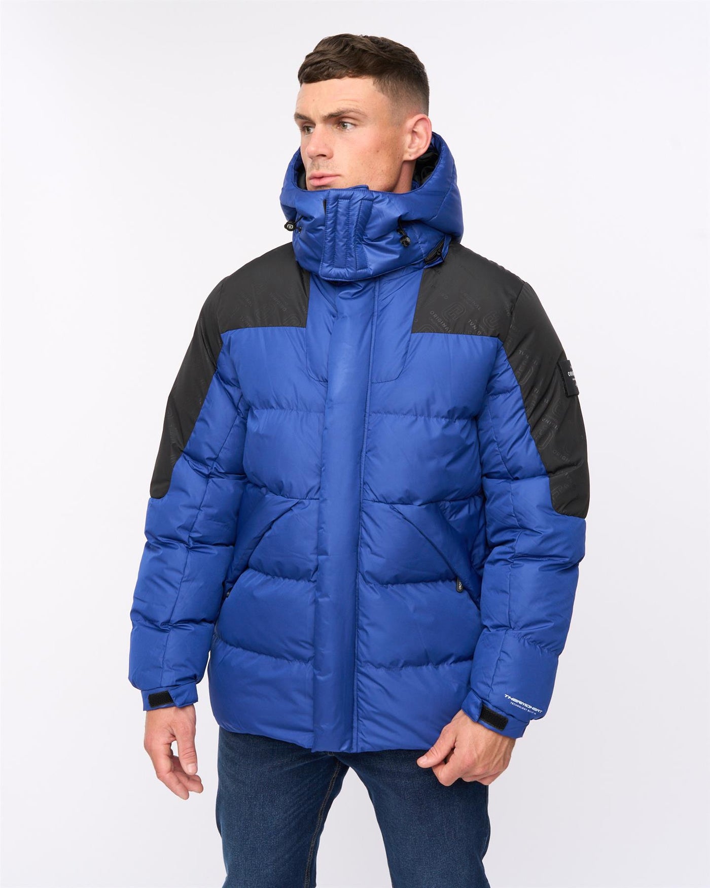 Mens Camptor Panel Jacket Blue