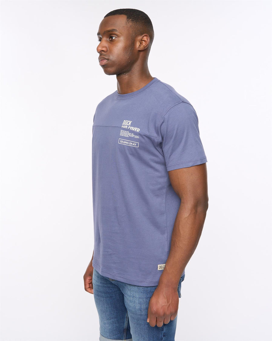 Mens Seamtext T-Shirt Navy