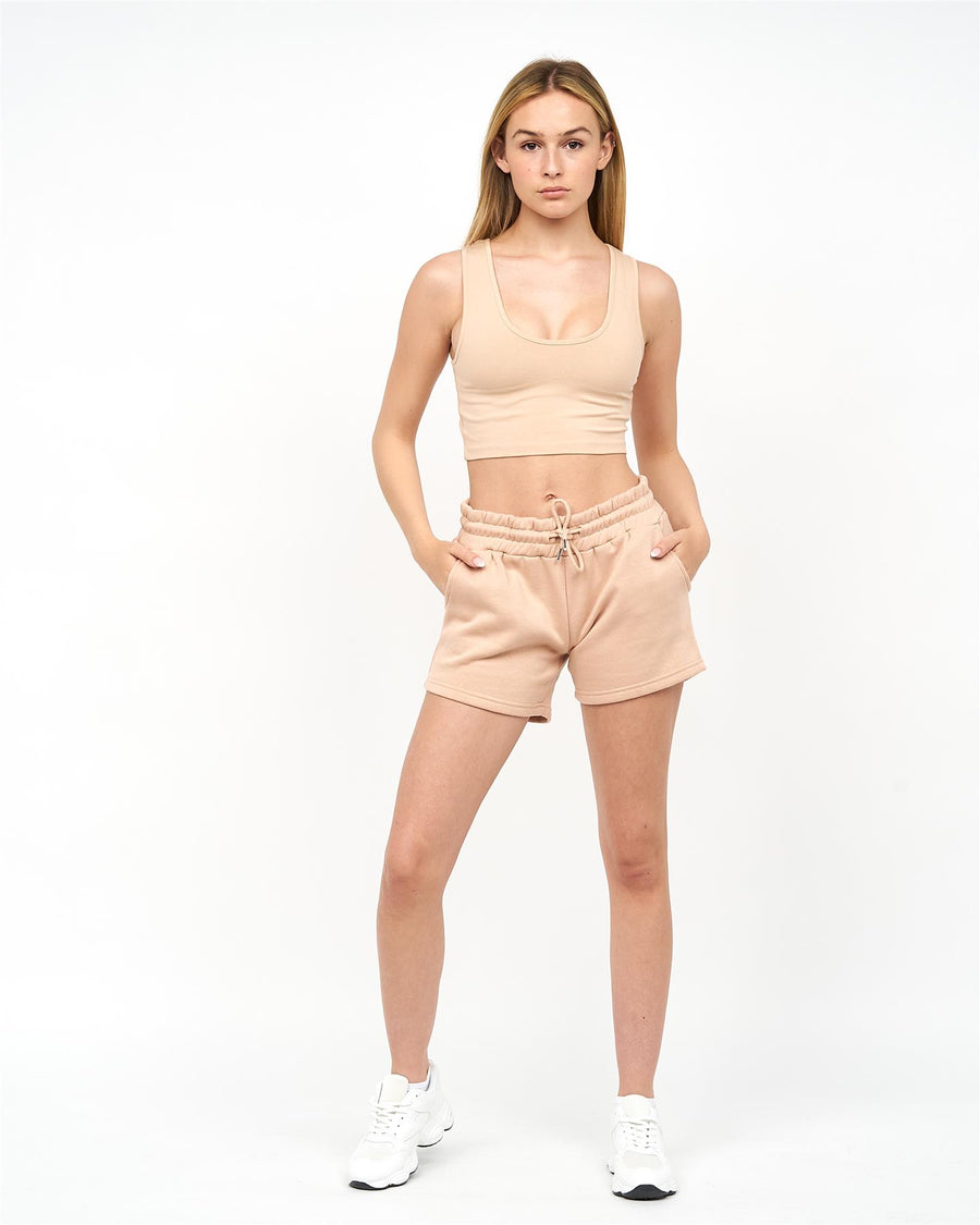 Womens Shimila Jog Shorts New Stone