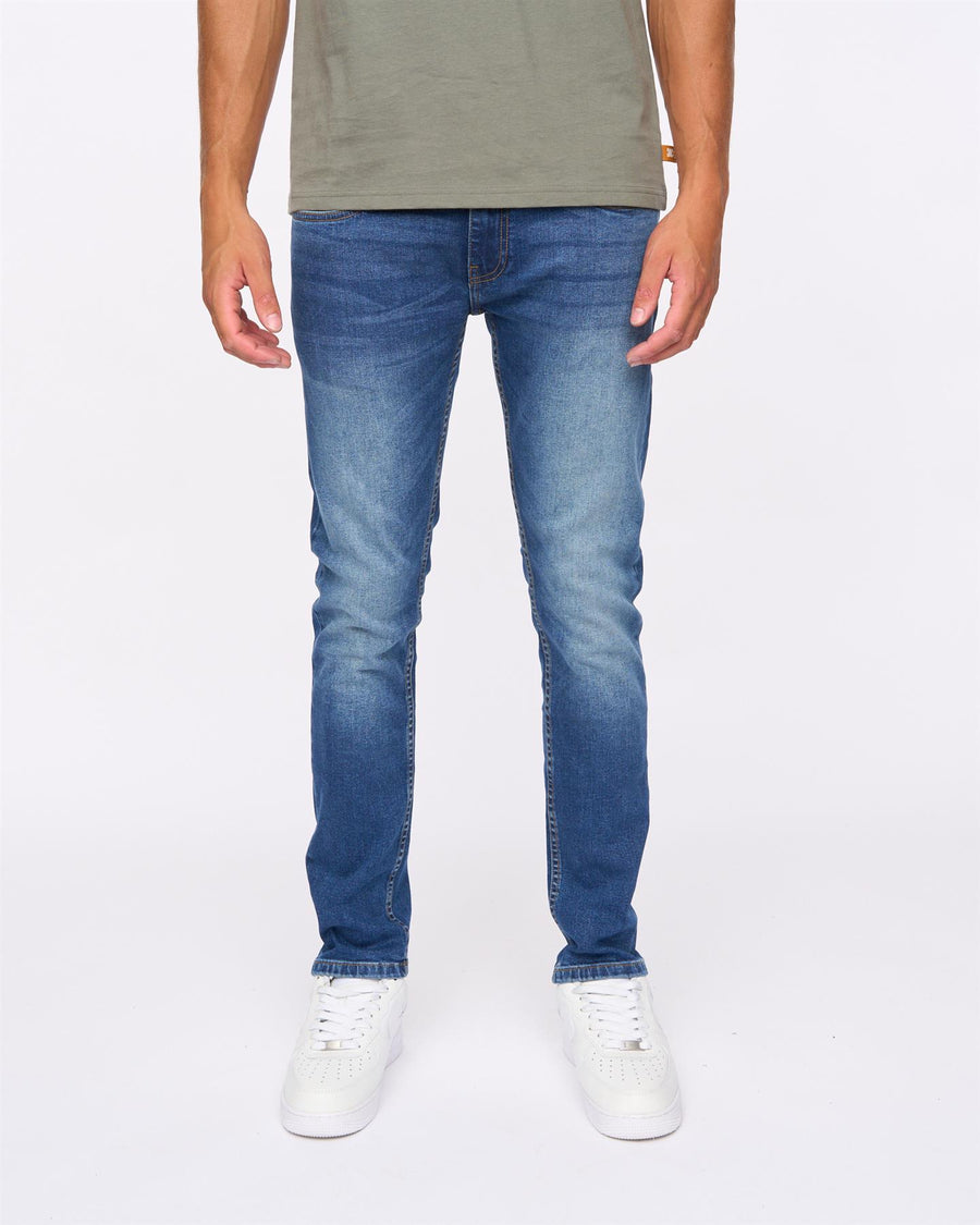 Mens Maylead Slim Fit Jeans Stone Wash