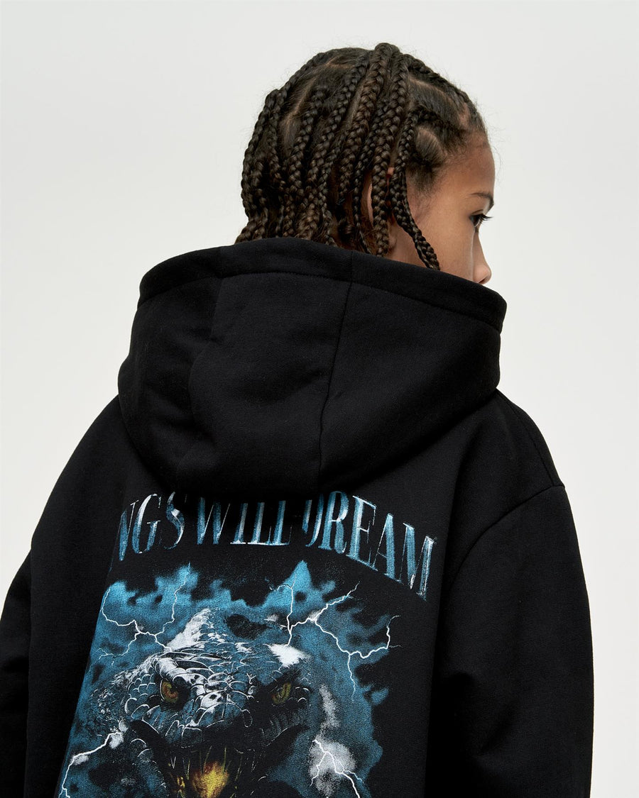 Kids Boys Studio Snake Smile Hoodie Black