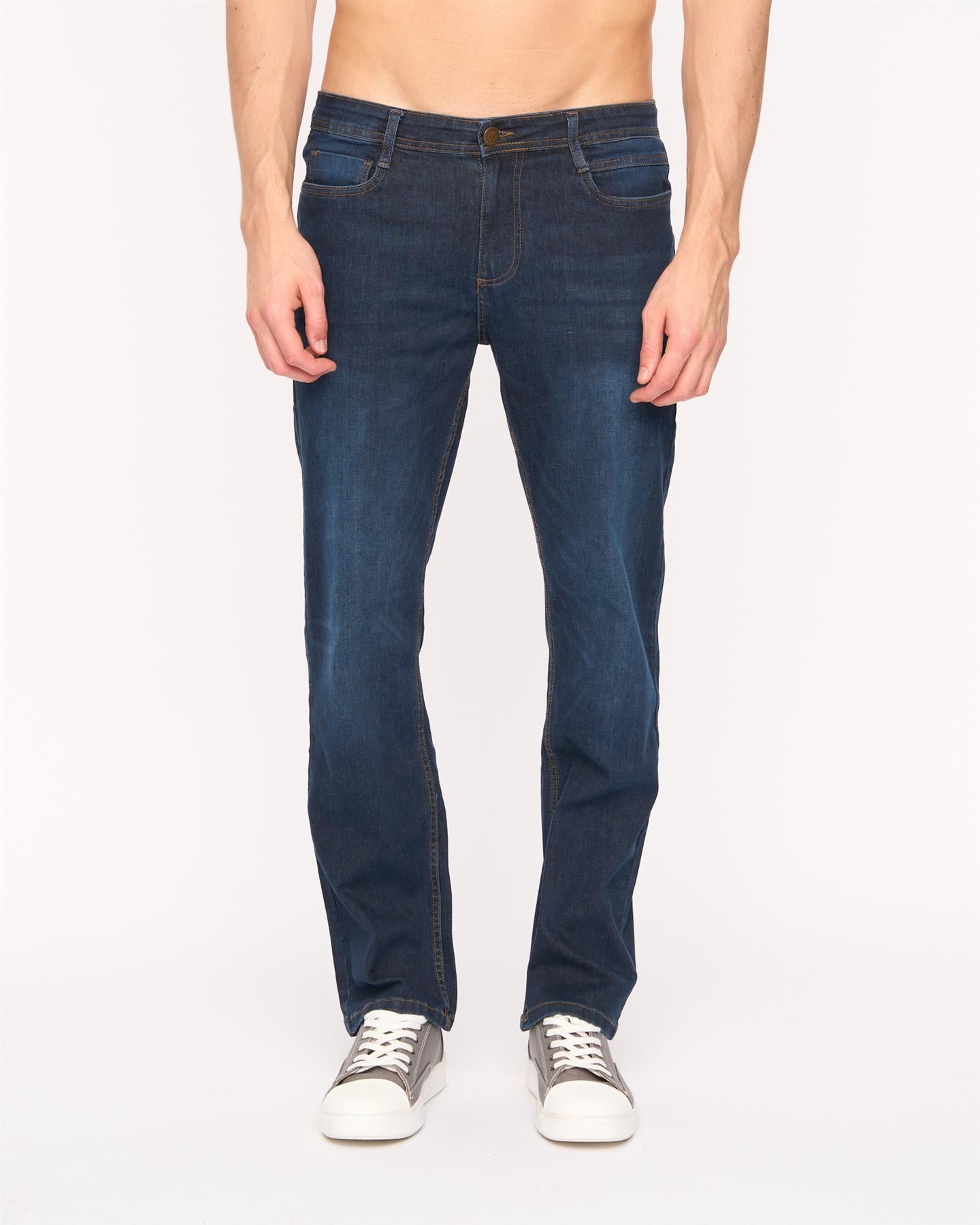 Mens Crestline Straight Leg Jeans Dark Wash