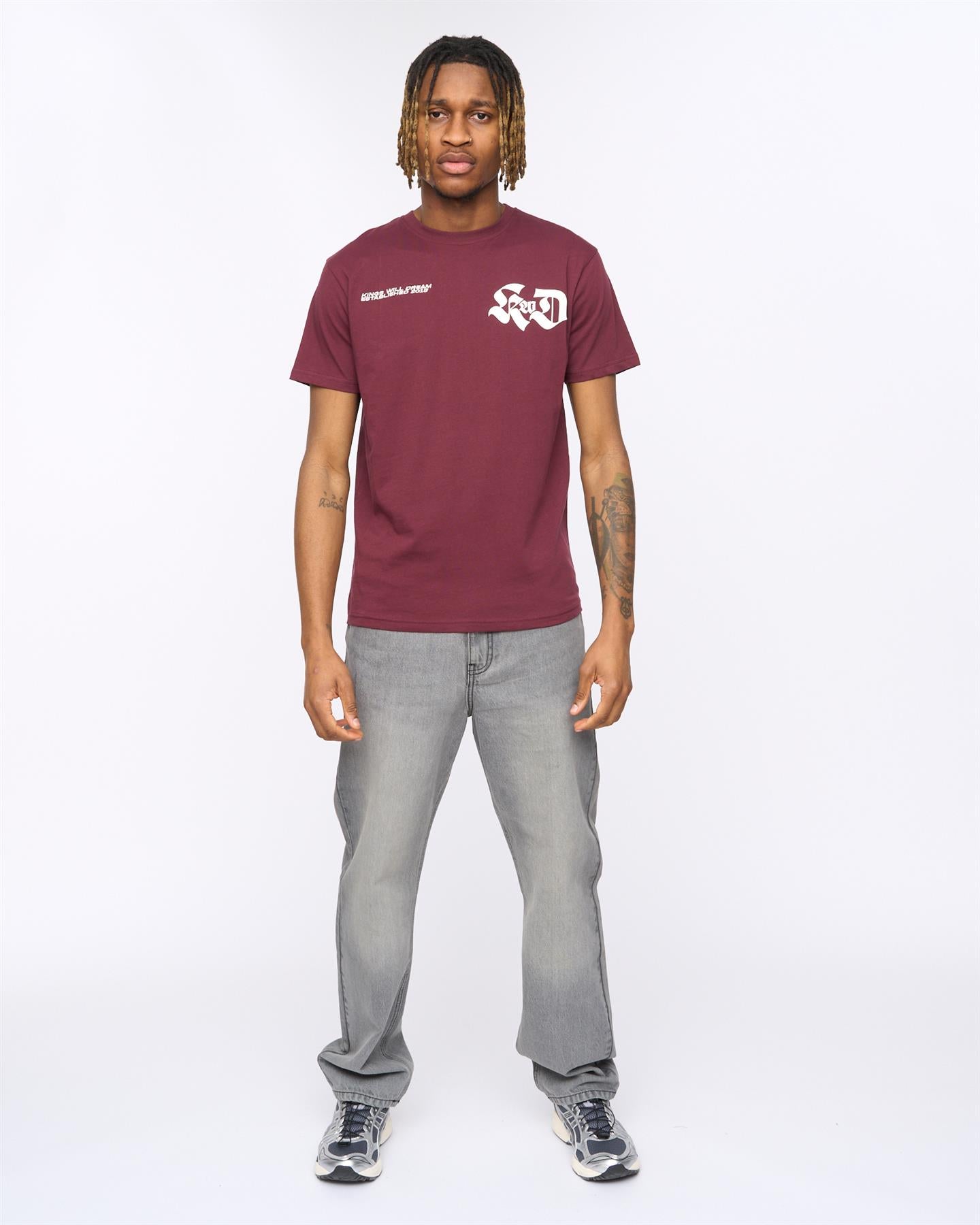 Mens Cartellio T-Shirt Burgundy