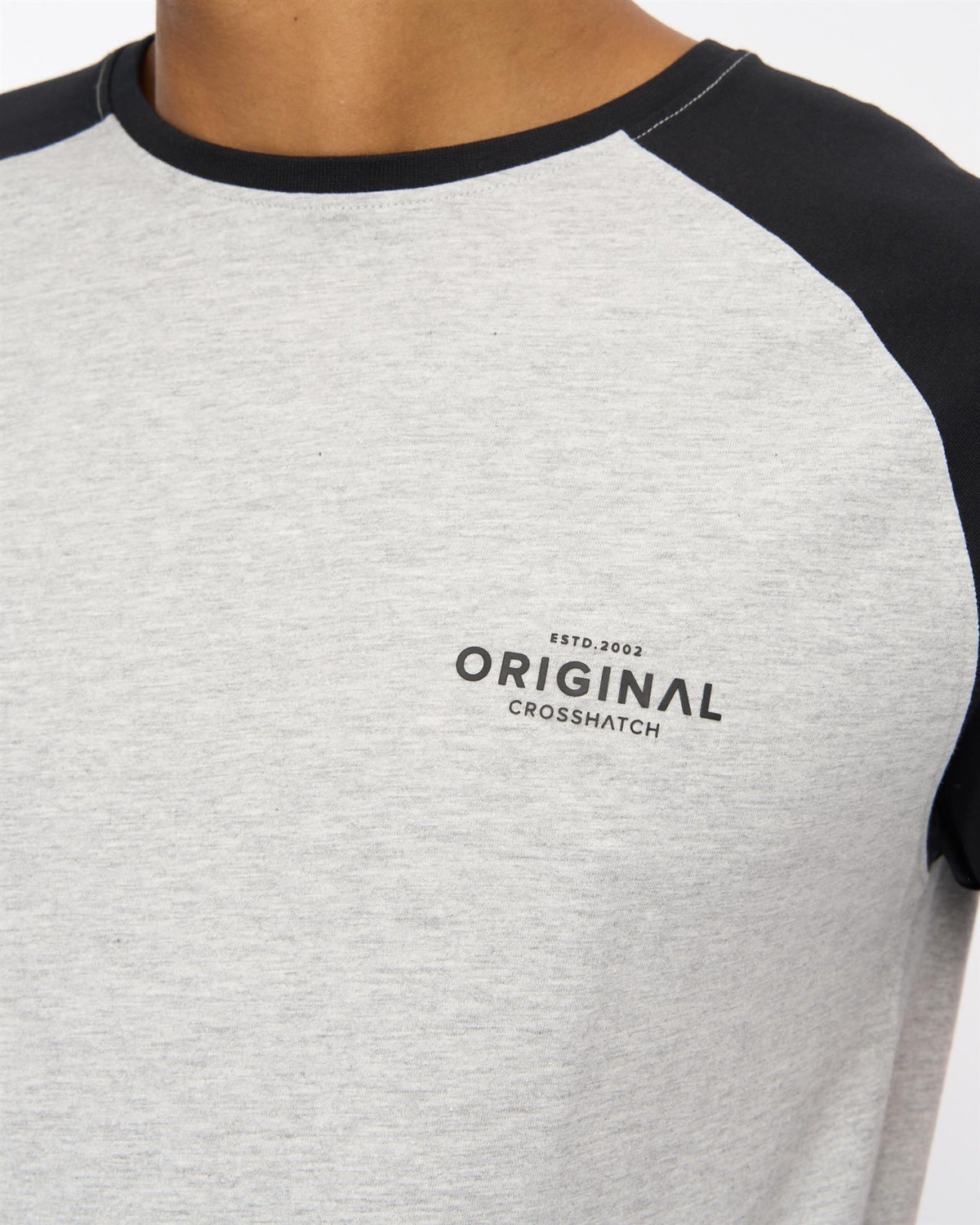 Mens Meza T-Shirt Grey Marl/Black