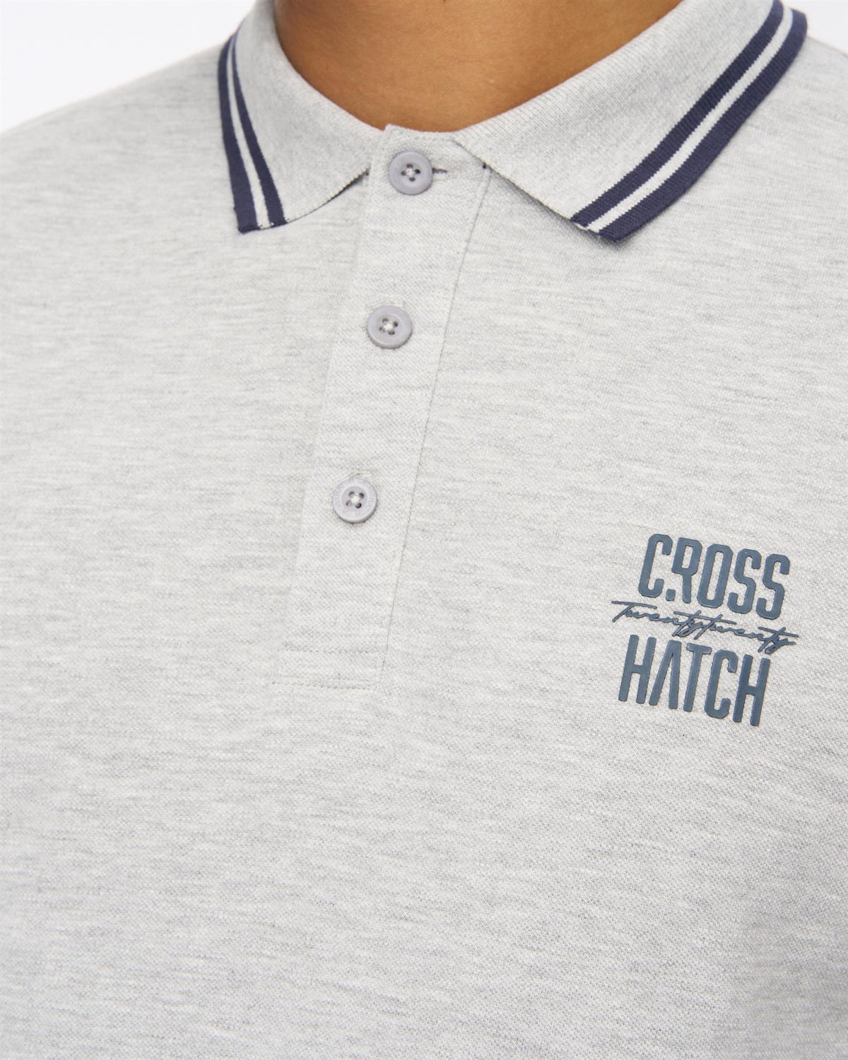 Mens Changra Polo Grey Marl