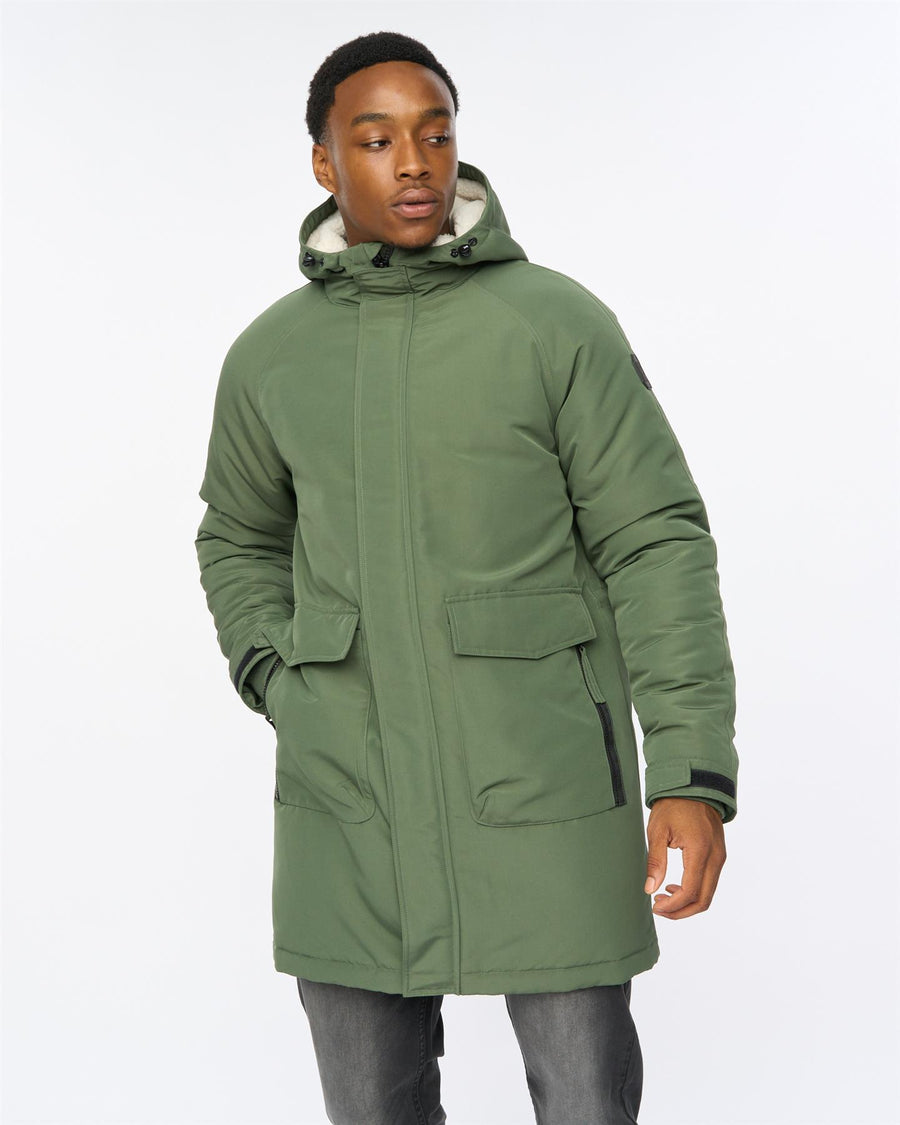 Mens Copfords Parka Dark Olive