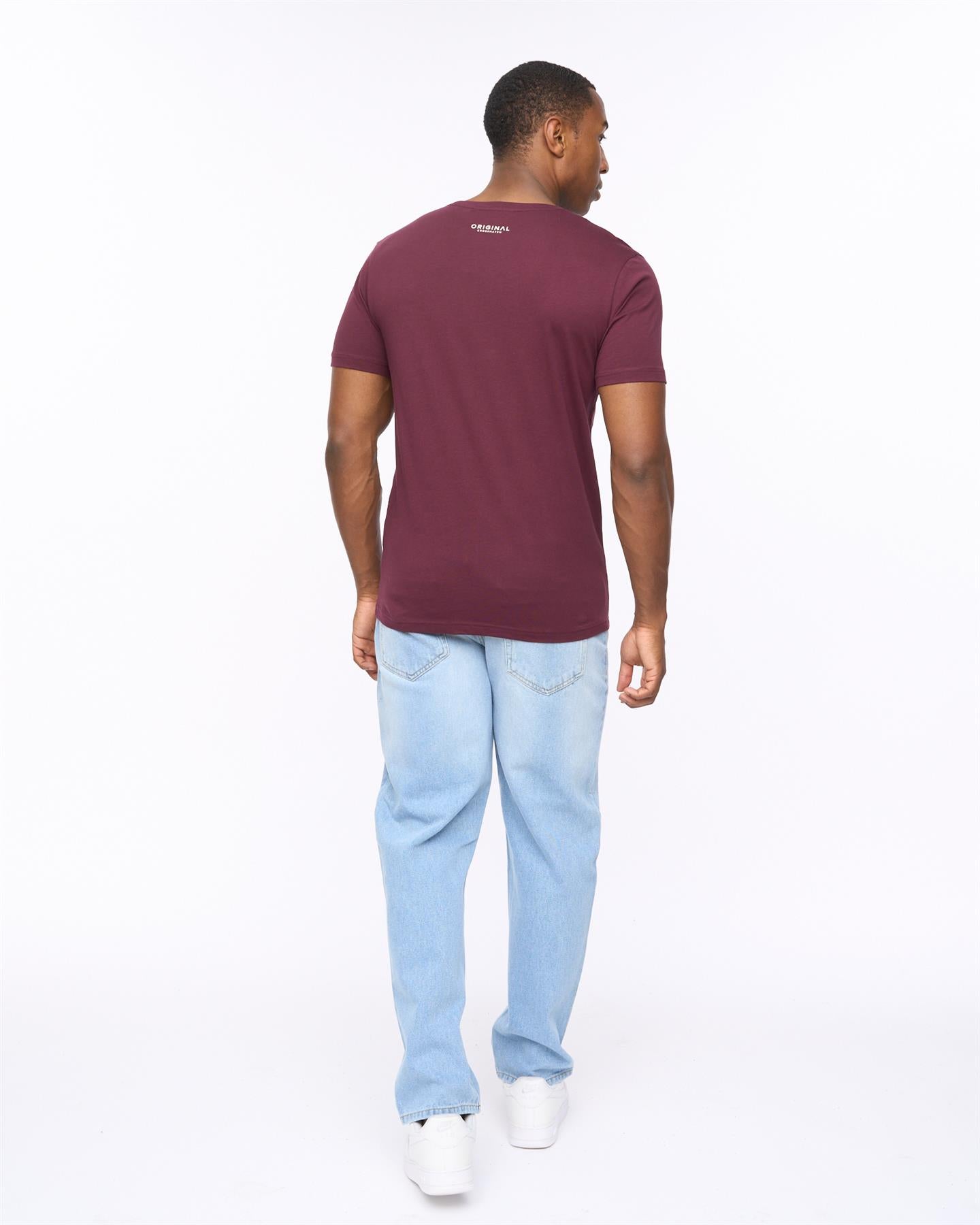 Mens Traptons T-Shirt Raisin