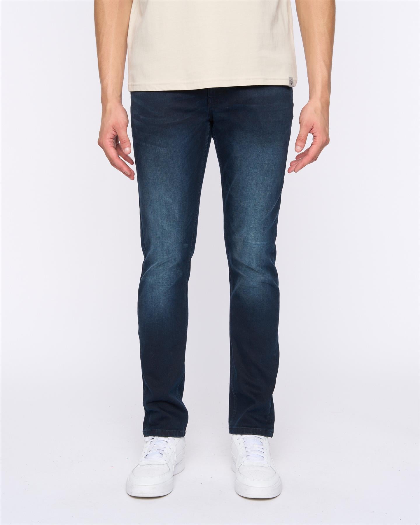 Mens Maylead Slim Fit Jeans Blue Black
