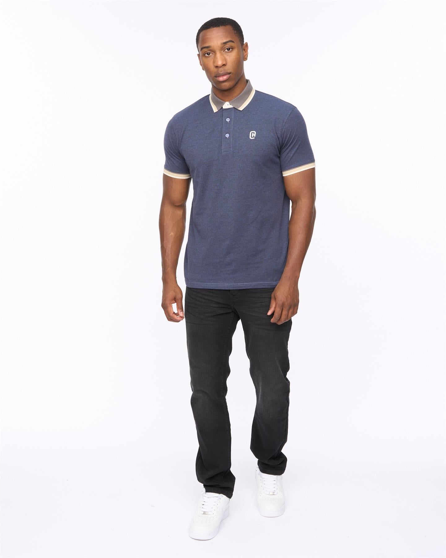 Mens Chimlacks Polo Denim Blue