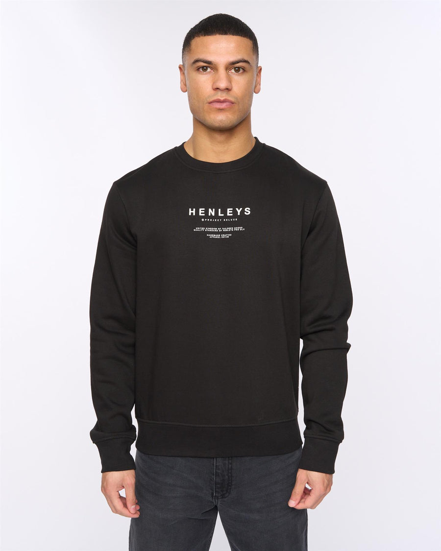 Mens Henstack Crew Black