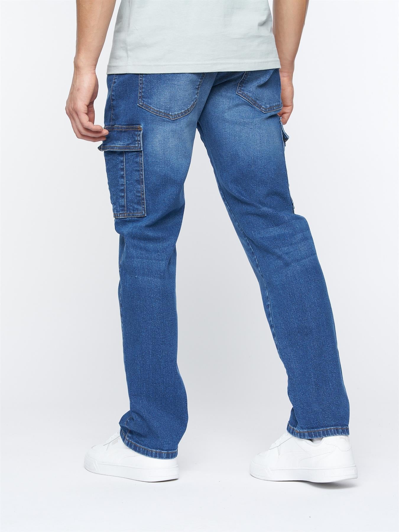 Kremtap Cargo Jeans Stone Wash