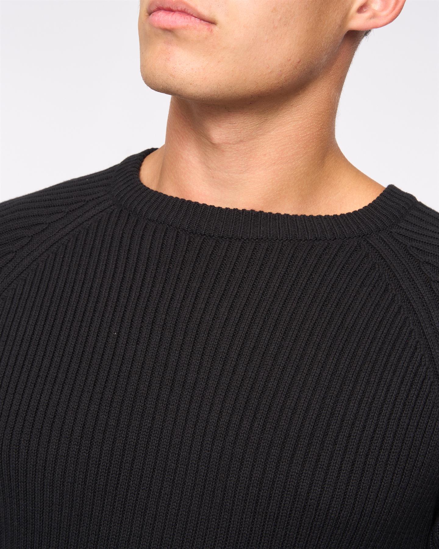 Mens Kramtax Raglan Knit Black