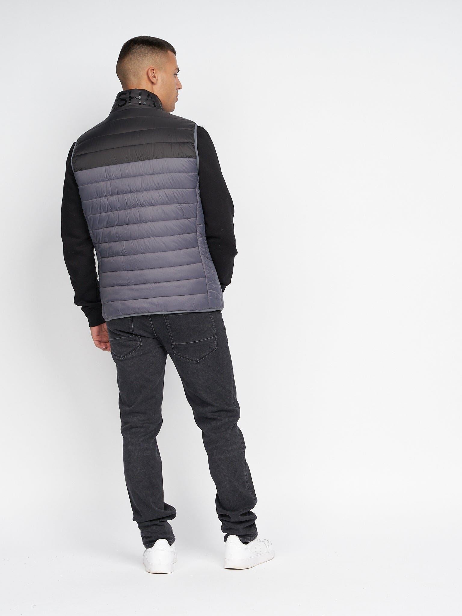 Presnell High Neck Gilet Charcoal