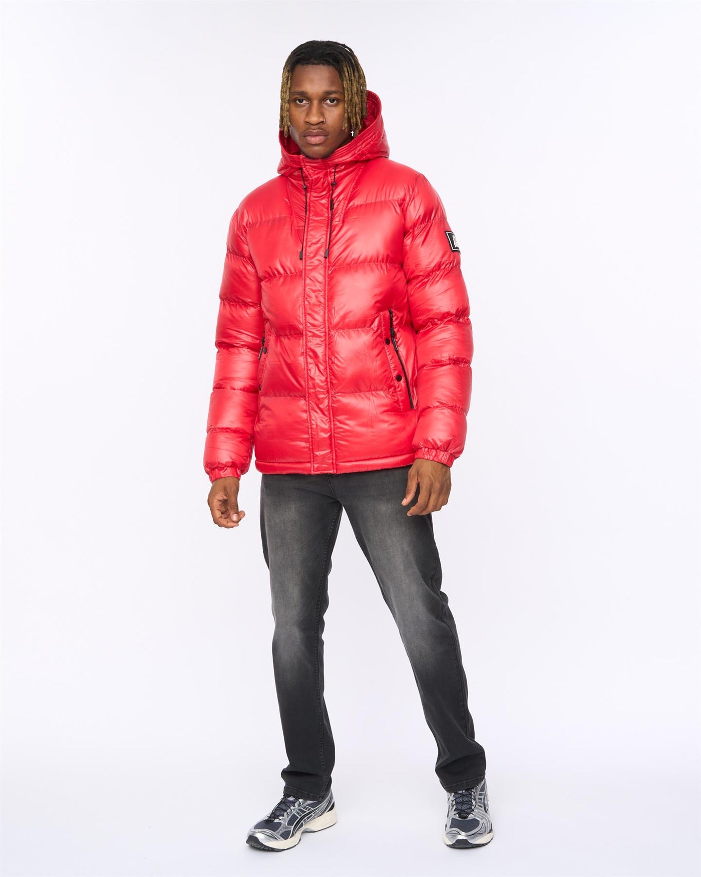 Mens Welcome Puffer Jacket Red