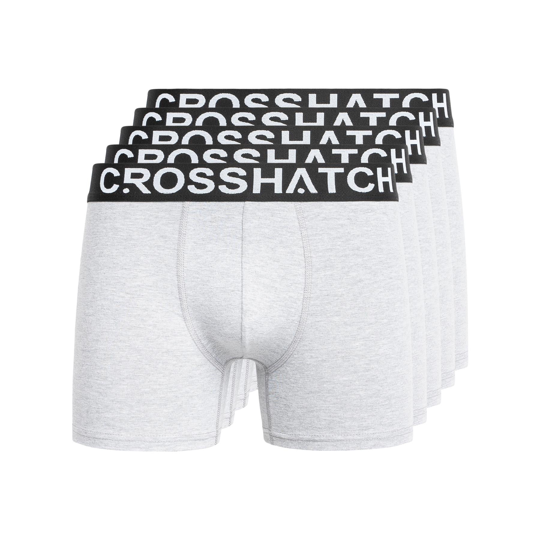 Mens Astral Boxers 5pk Grey Marl