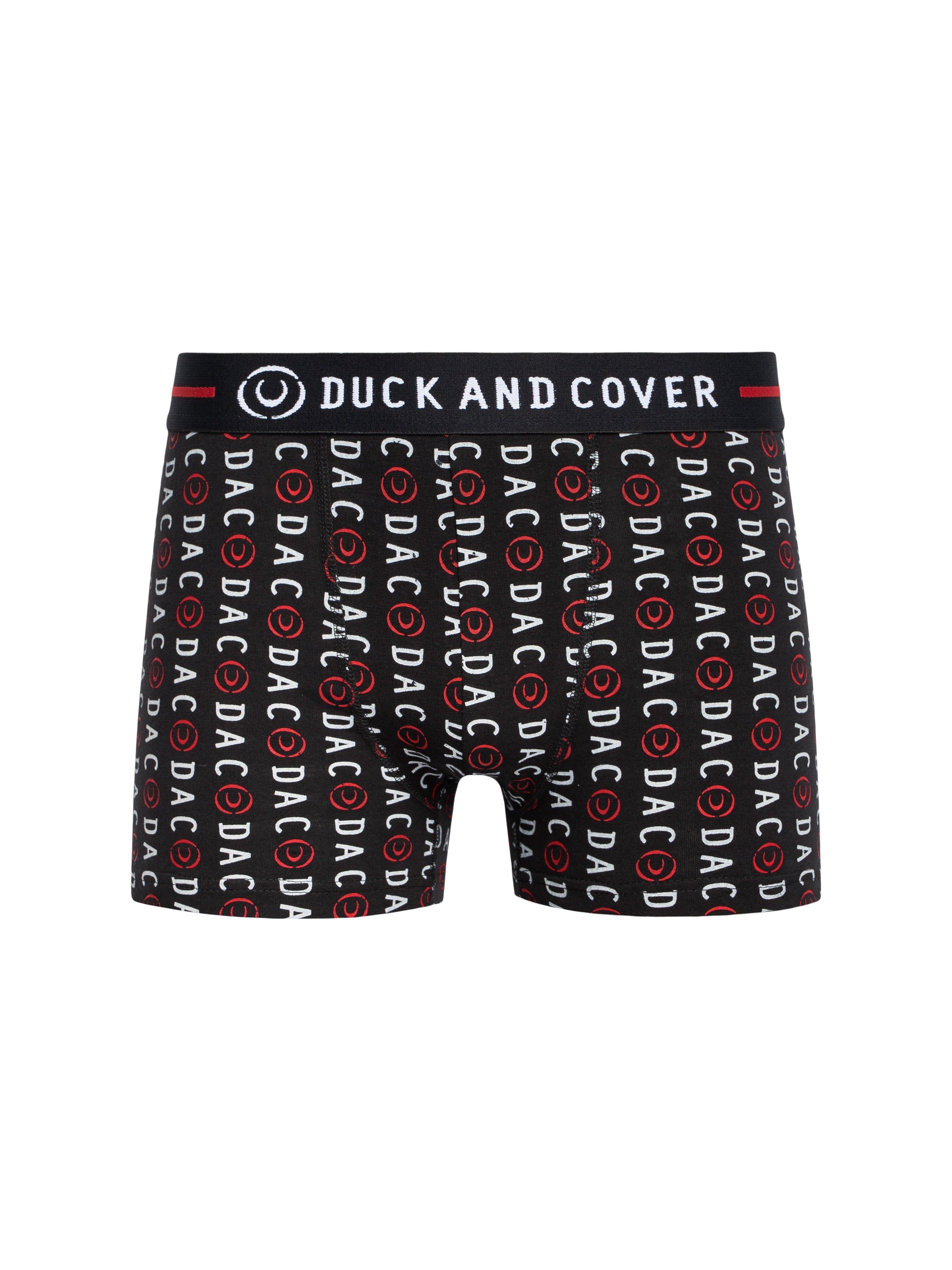 Mens Stamper 2 Boxer Shorts 3pk Black