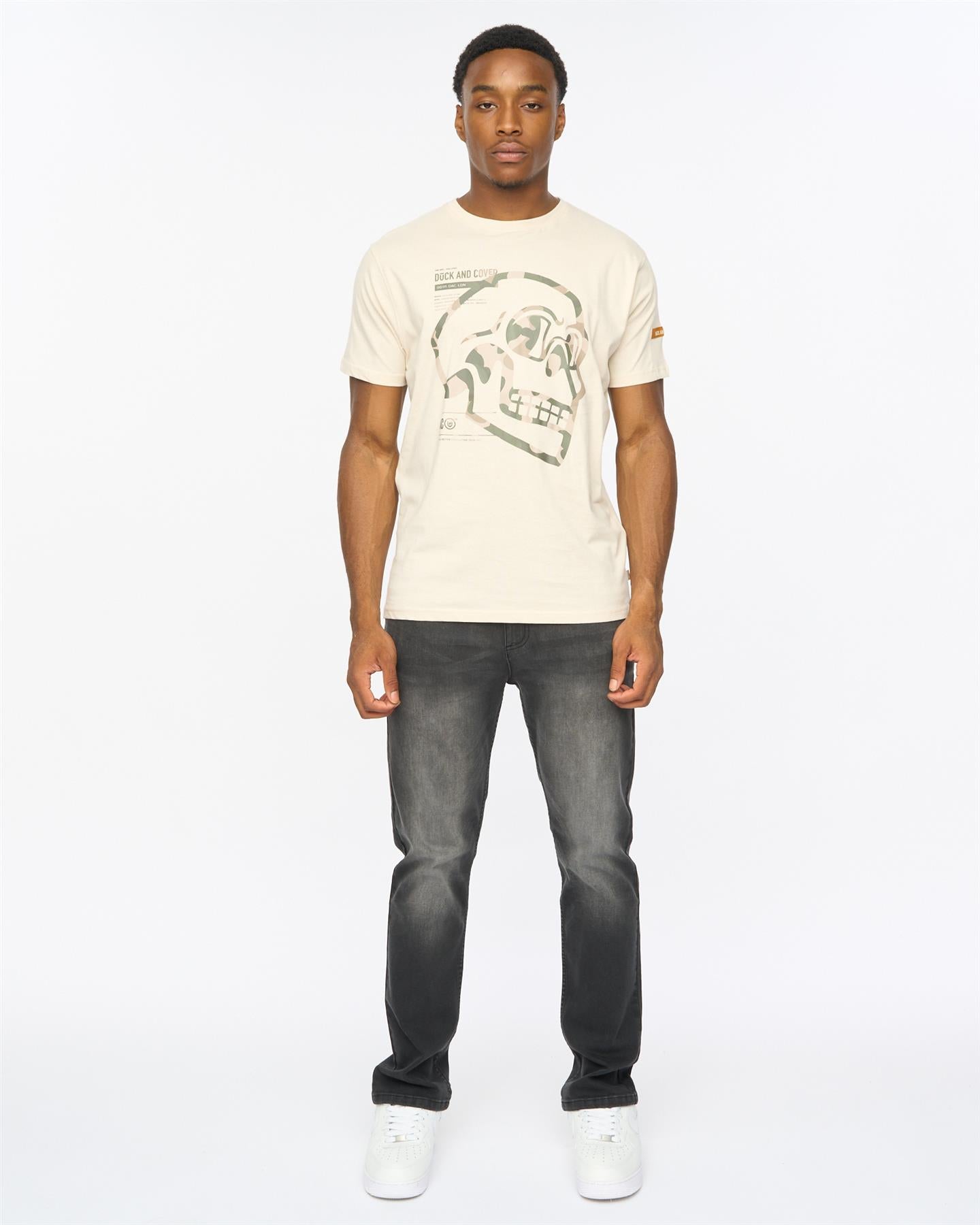 Mens Skullmatic T-Shirt Off White