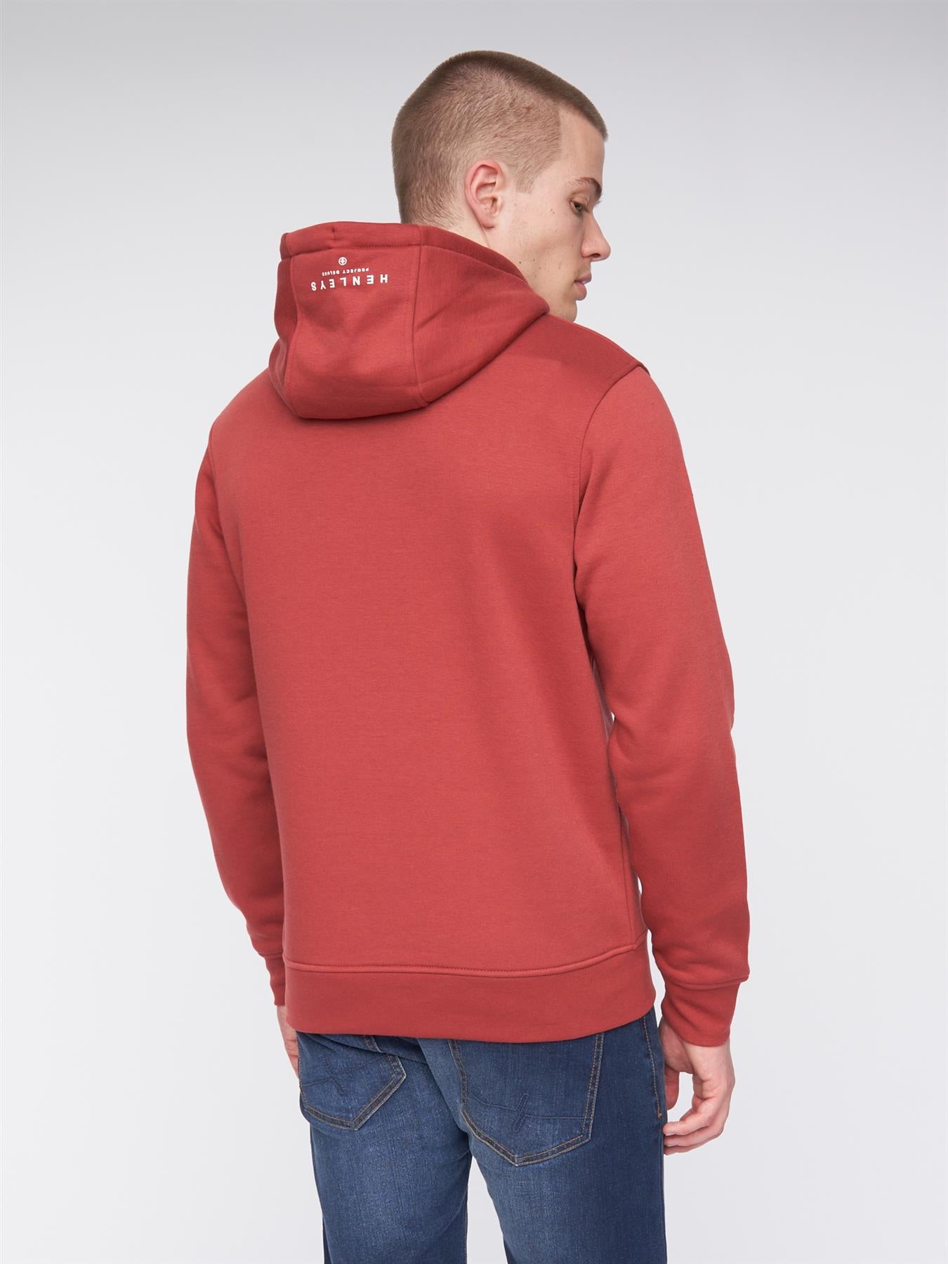 Mens Classhen Hoodie Deep Red