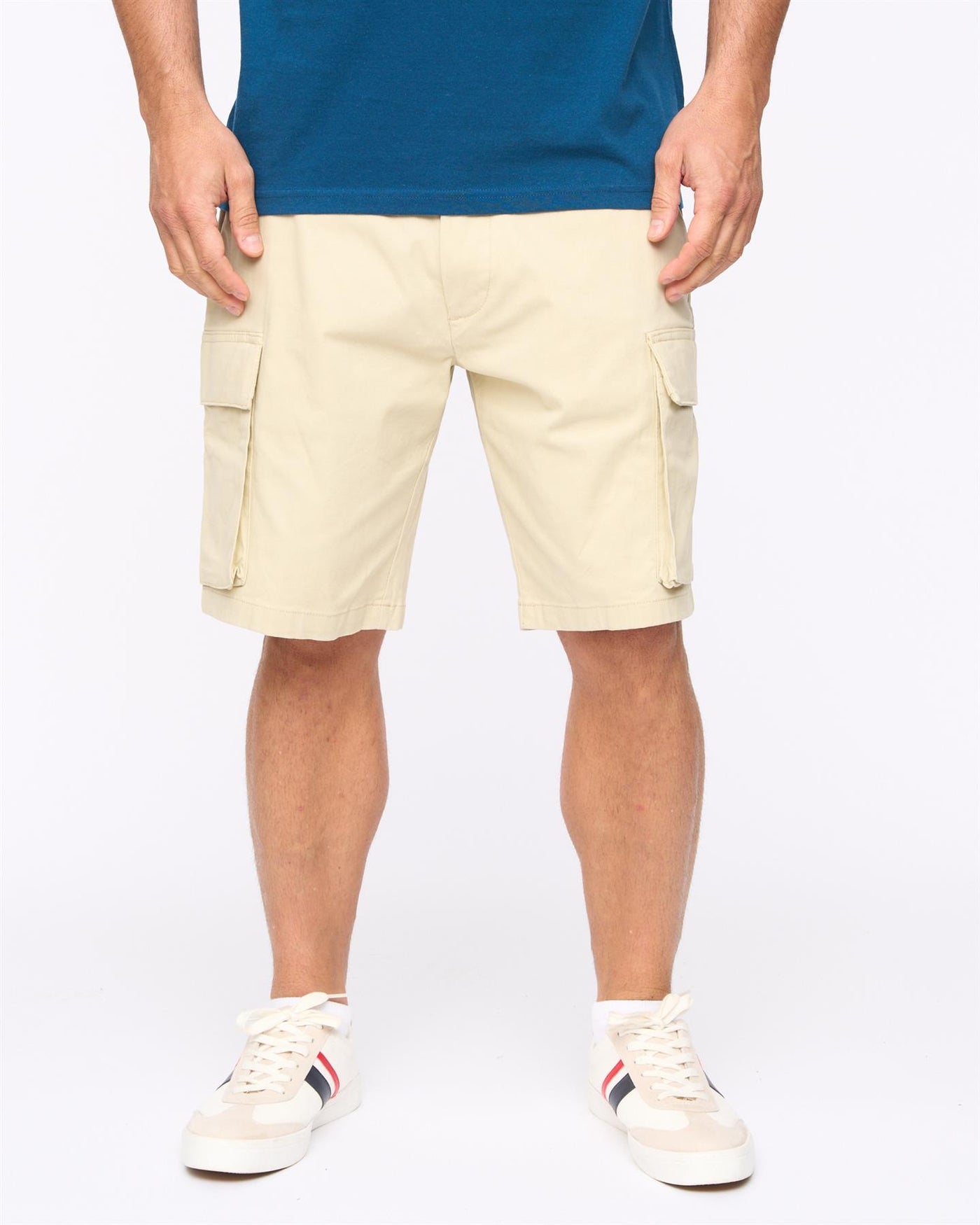 Mens Seaford Cargo Shorts Stone