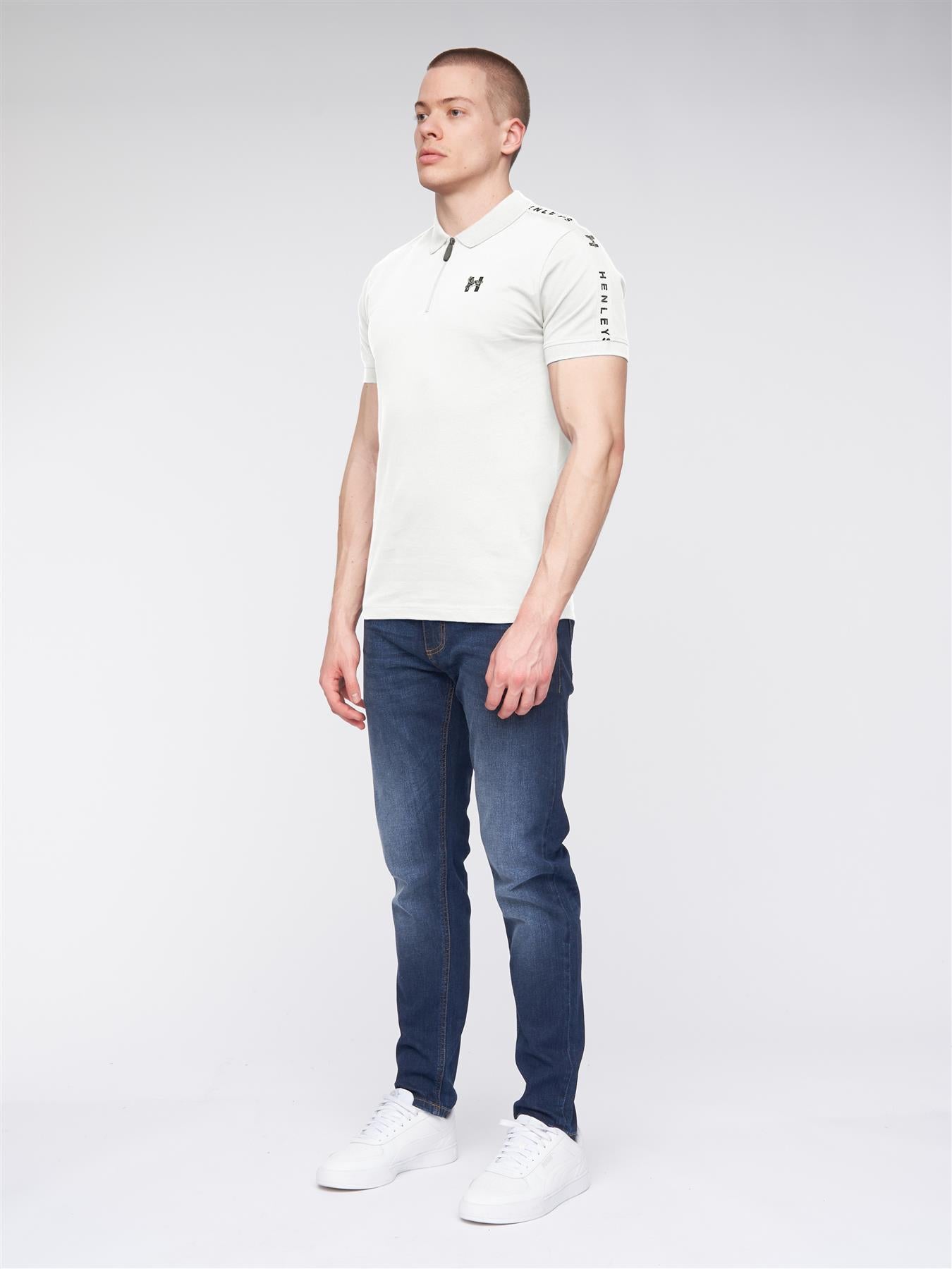 Mens Tapehen Polo White