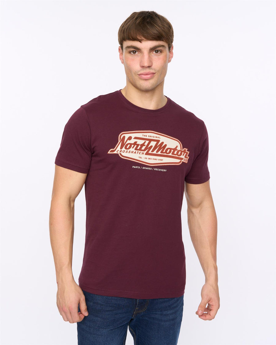 Mens Hellmere T-Shirt Raisin