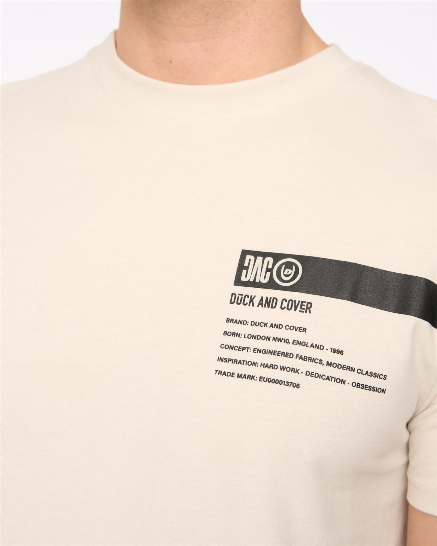 Mens Tatick T-Shirt Light Stone
