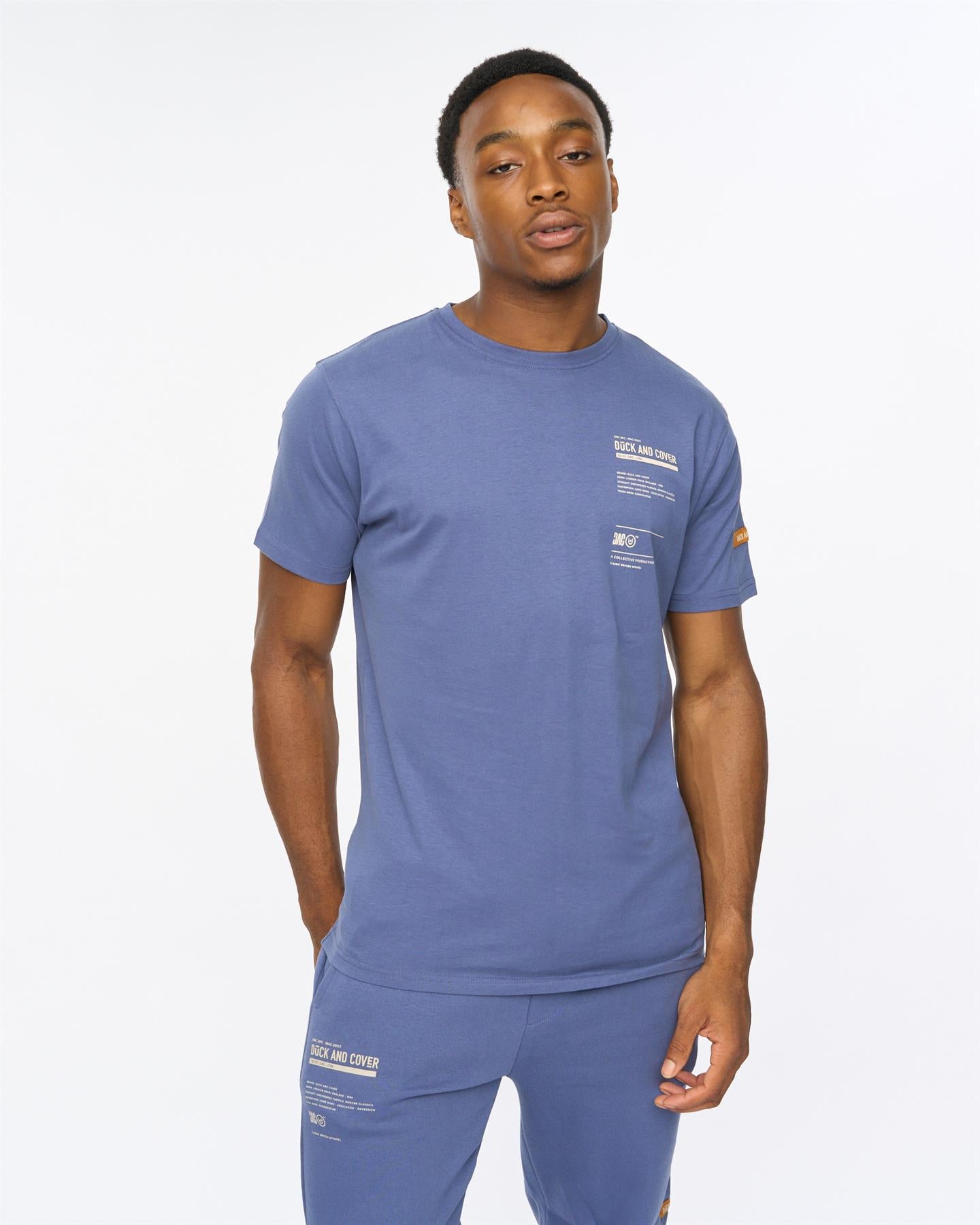 Mens Applewood T-Shirt Denim Blue