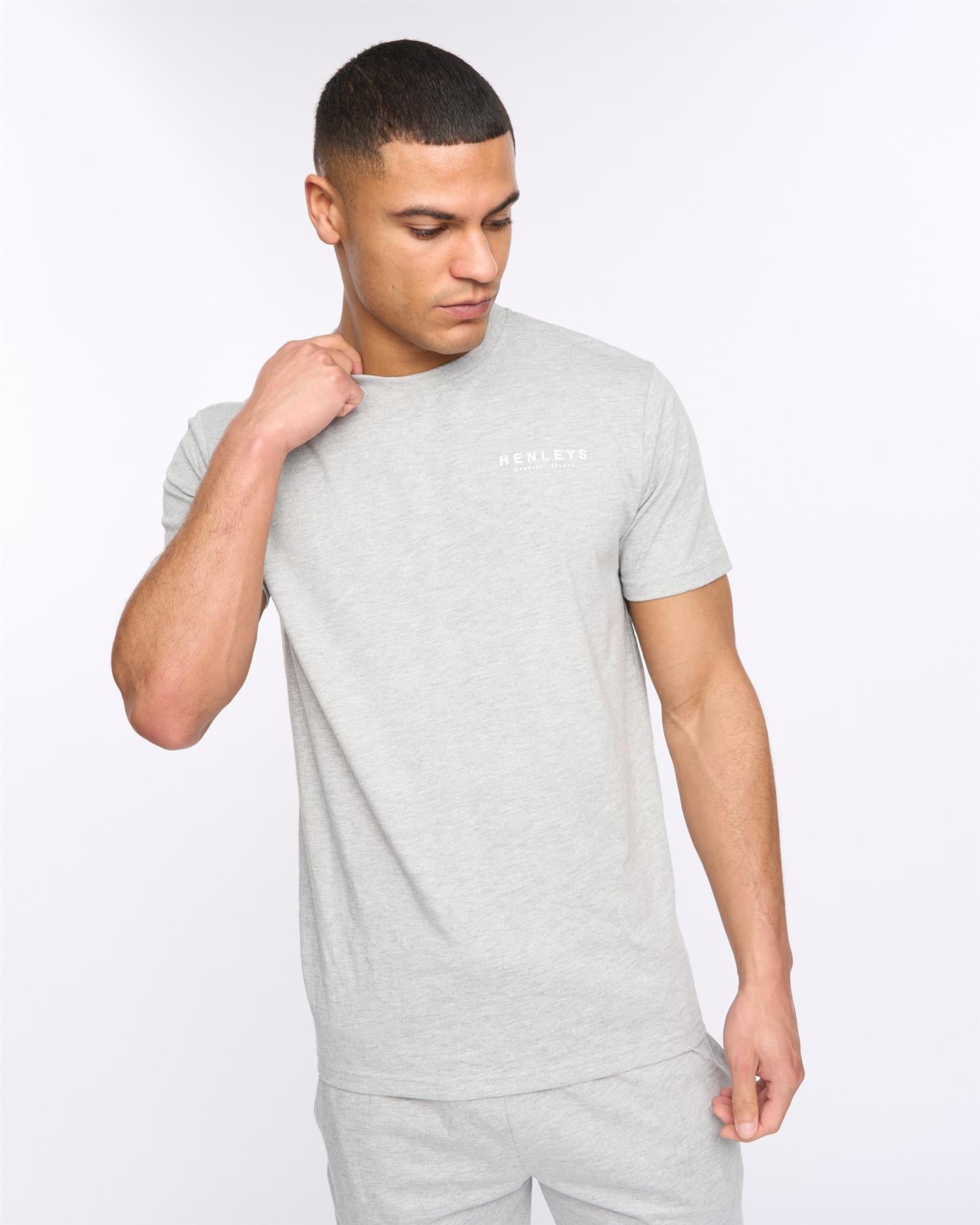 Mens Henycore Lounge Set Grey Marl