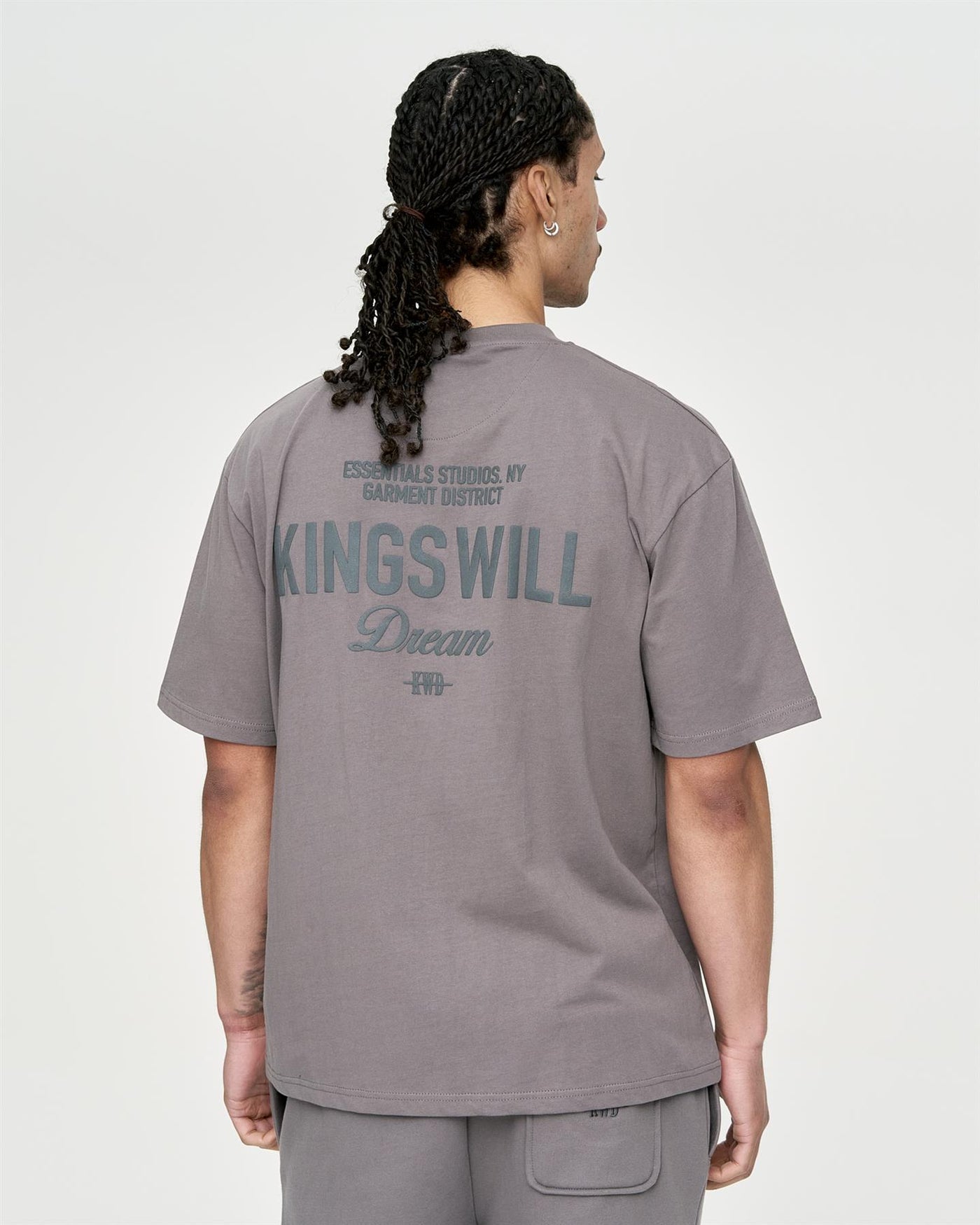 Mens Studio Garment District T-Shirt Grey
