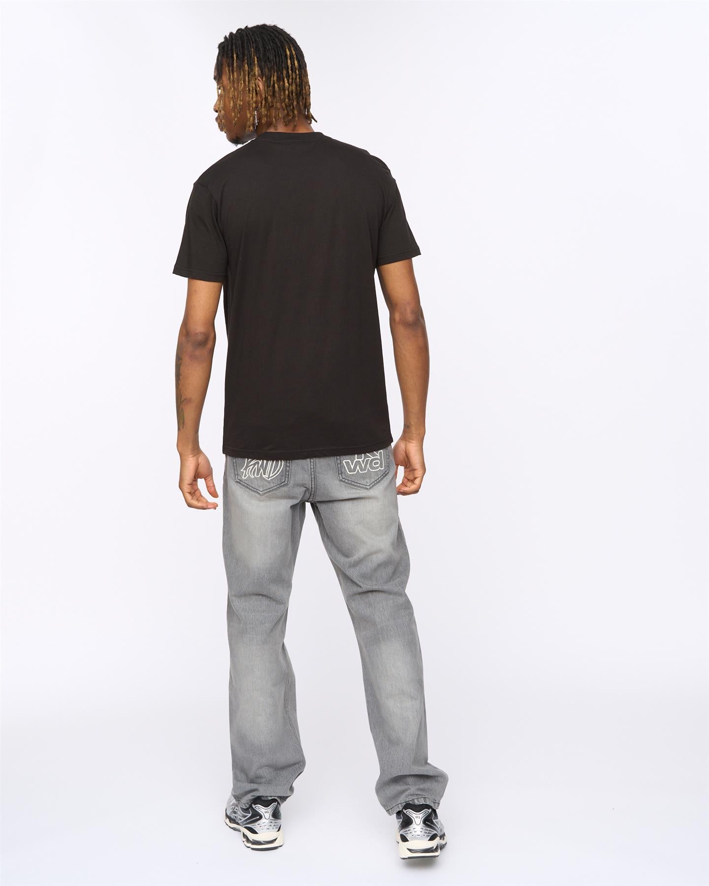 Mens Markered T-Shirt Black