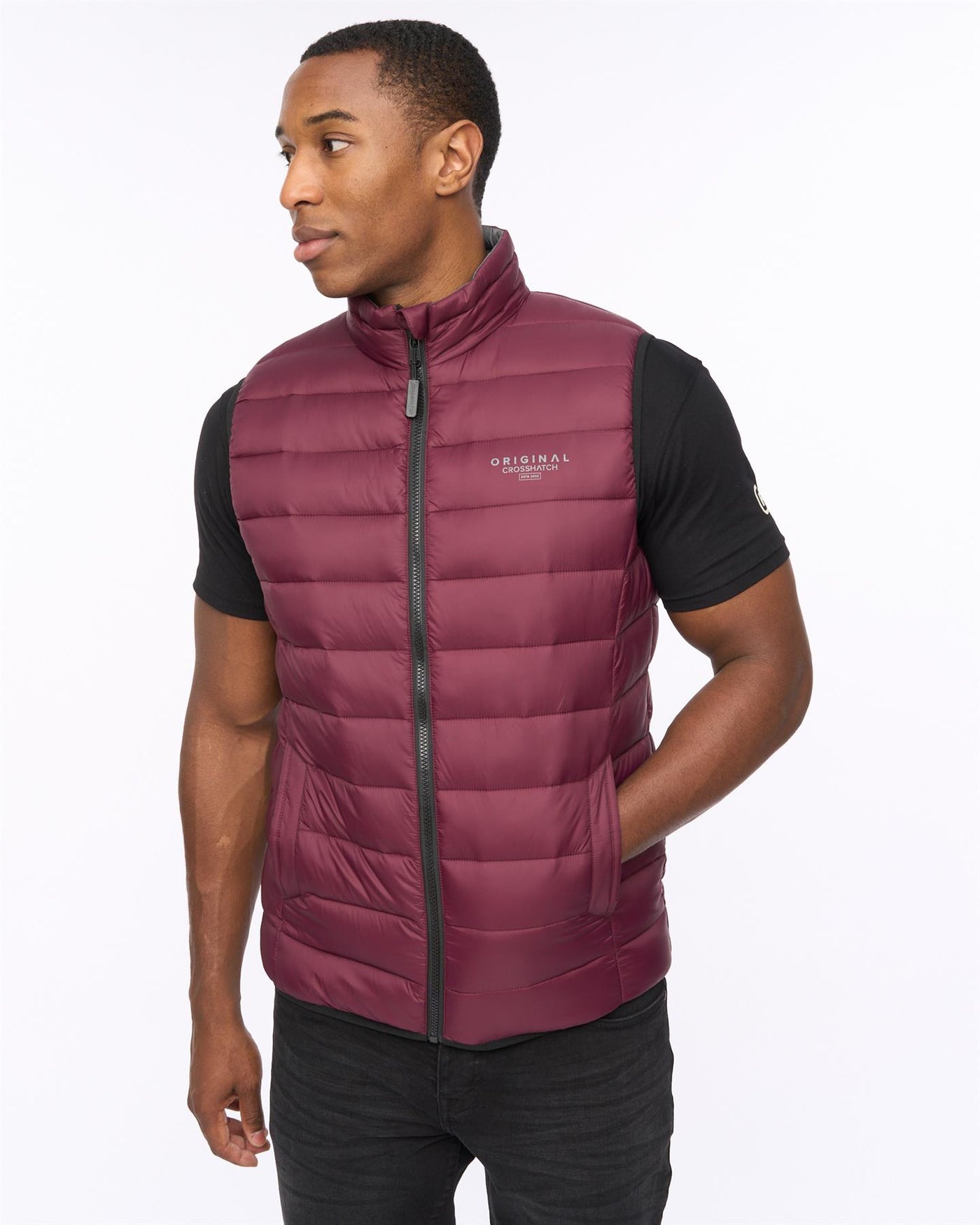 Mens Gattering MVE Gilet Raisin