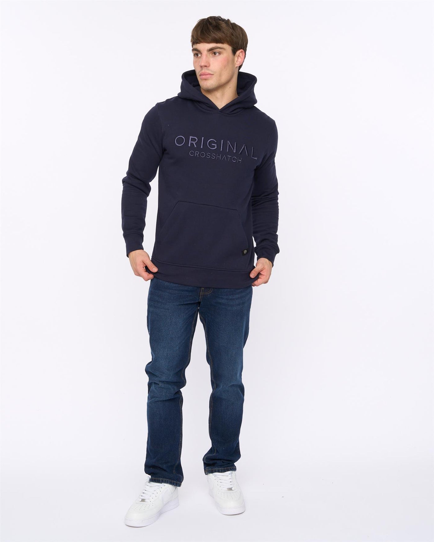 Mens Haromere Hoodie Navy